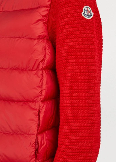 Shop Moncler Wool Sweater In Red