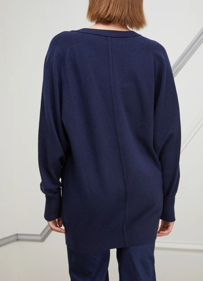 Shop Chloé Cashmere Cardigan In Evening Blue