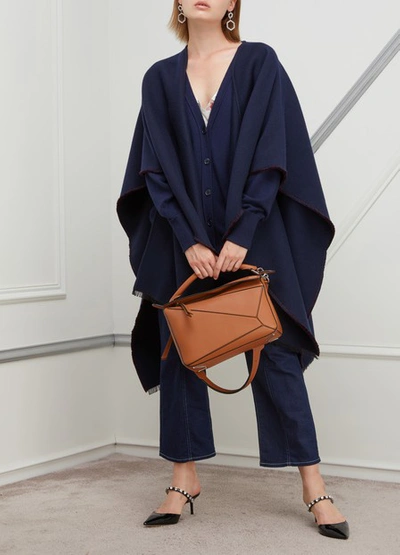 Shop Chloé Cashmere Cardigan In Evening Blue