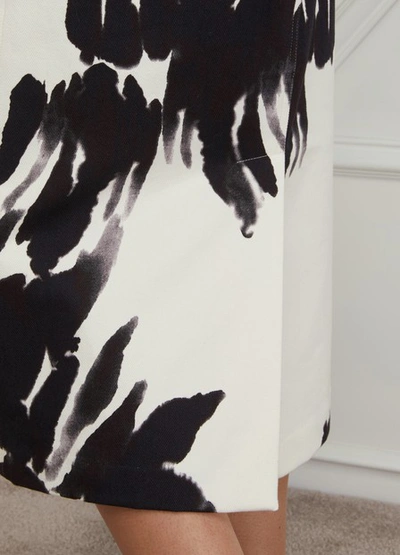 Shop Dries Van Noten Printed Midi Skirt In Black