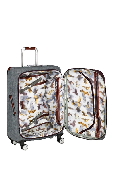 Shop Ted Baker Medium Soft Case Spinner Suitcase In Grey