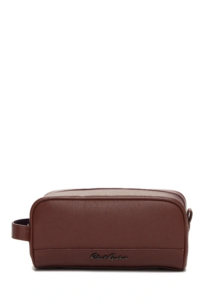 Shop Robert Graham Osvaldo Dopp Kit In Brown