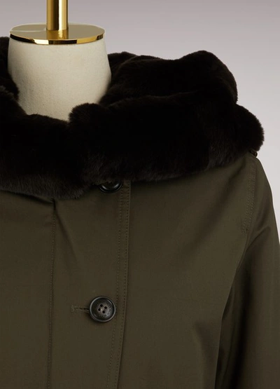 Shop Woolrich Literary Eskimo Parka In Military Olive