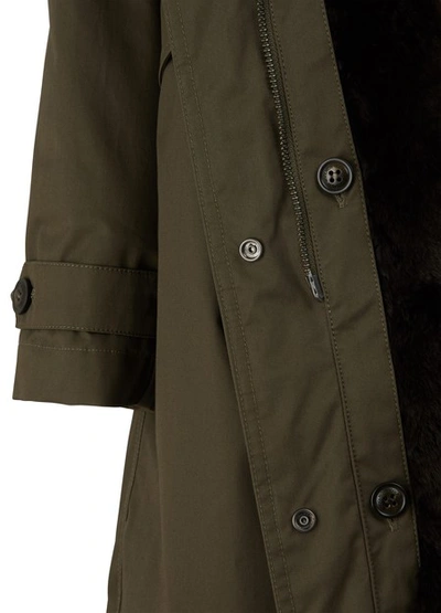 Shop Woolrich Literary Eskimo Parka In Military Olive