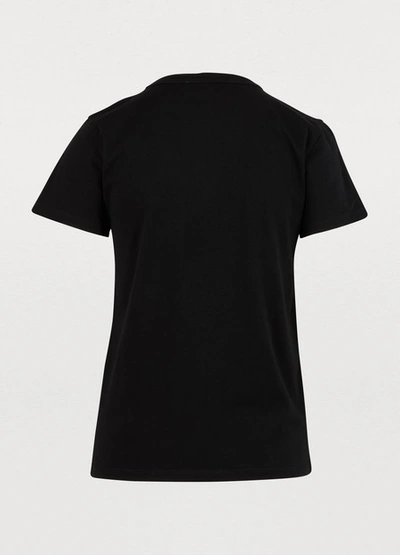 Shop Maison Kitsuné Triangle Fox T-shirt In Black