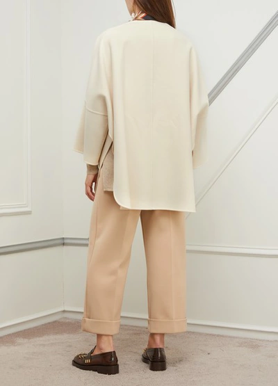 Shop Loro Piana Cashmere Cape In Butter