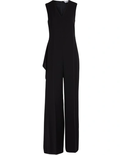 Shop Max Mara Tigre Belted Jumpsuit In Black