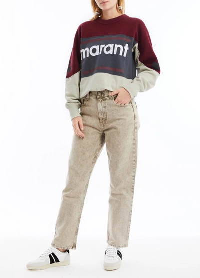 Shop Isabel Marant Étoile Gallian Sweatshirt In Burgundy