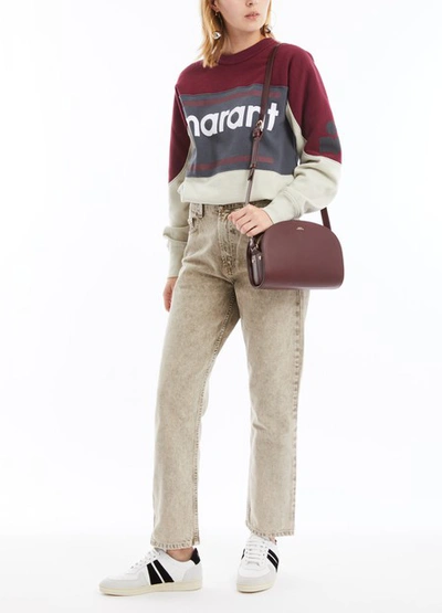 Shop Isabel Marant Étoile Gallian Sweatshirt In Burgundy