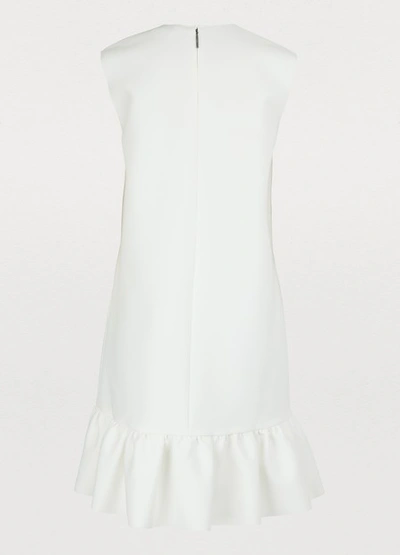 Shop Msgm Abito Dress In Off-white
