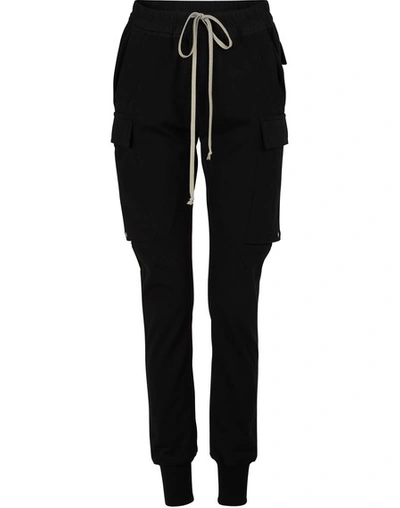 Shop Rick Owens Drawstring Joggers In Black