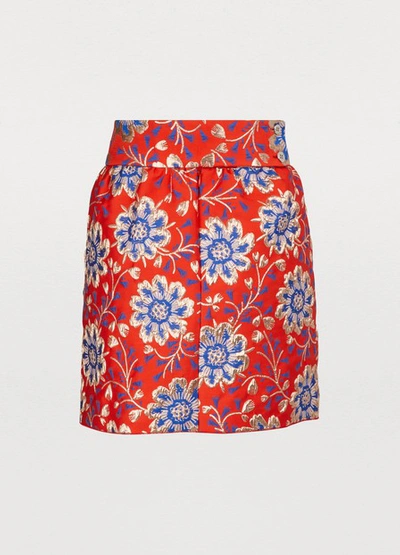 Shop Maison Rabih Kayrouz Shirt Skirt In Red