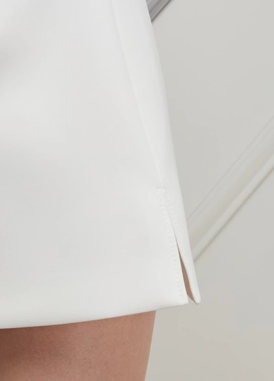 Shop Miu Miu Jersey Mini Skirt In White