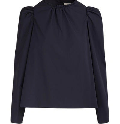 Shop Atlantique Ascoli Datcha Blouse In Navy