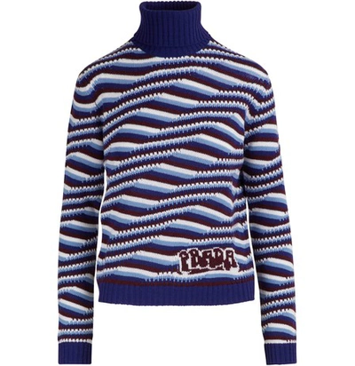 Shop Prada High-neck Sweater In Inchiostro