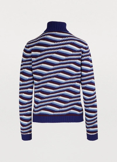 Shop Prada High-neck Sweater In Inchiostro