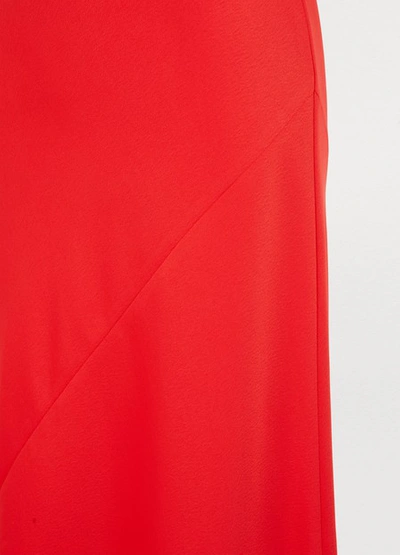 Shop Maison Margiela Satin Skirt In Red