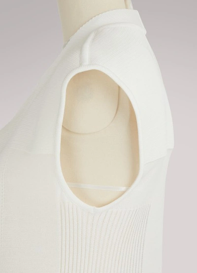 Shop Rick Owens Sleeveless Coat In White
