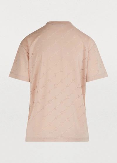 Shop Stella Mccartney Monogram T-shirt In 6901 - Chalk Pink