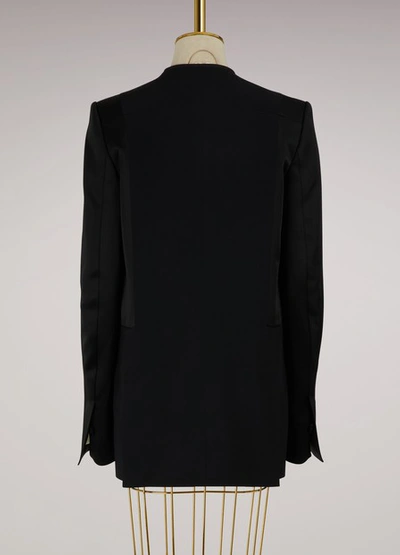Shop Haider Ackermann Collarless Blazer In Black