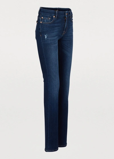 Shop 7 For All Mankind Kimmie Straight-cut Jeans In Slim Illusion Melrose