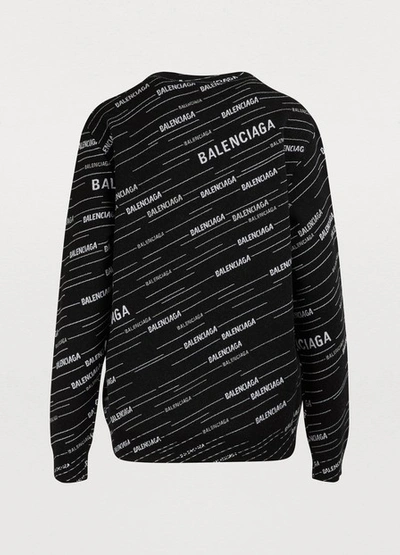 Shop Balenciaga Crew Neck Sweater In 1070