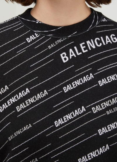 Shop Balenciaga Crew Neck Sweater In 1070