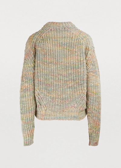 Shop Acne Studios Zora Sweater In Light Grey