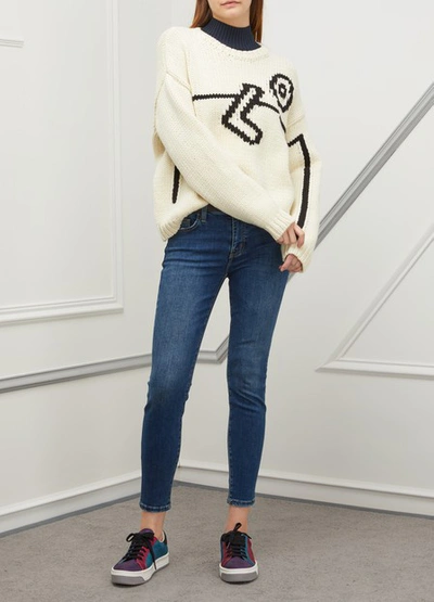 Shop Tory Burch Oversized Sweater In New Ivory