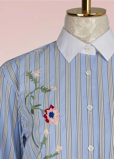 Shop Paul & Joe Buttoned Down Shirt In Blue