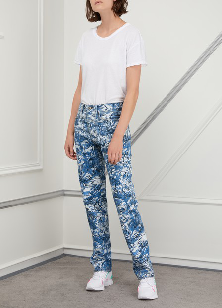 off white tapestry pants