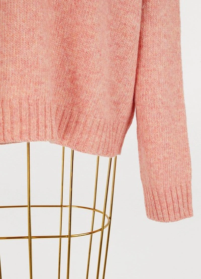 Shop Acne Studios Samara Wool Sweater In Peach Orange