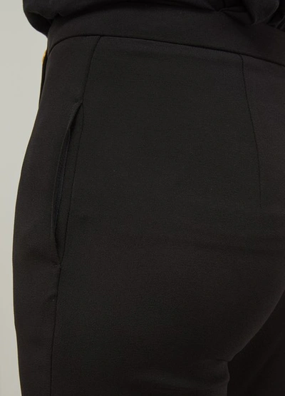 Shop Balmain High Waist Pants In 0pa Noir