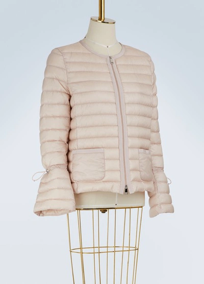 Shop Moncler Almandin Down Jacket In Blush Pink