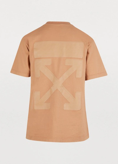 Shop Off-white Off T-shirt In Nude/nude