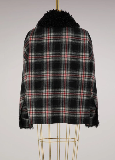 Shop Moncler Maryna Wool Jacket In Black