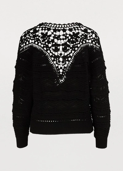 Shop Isabel Marant Camden Cotton Sweater In Black
