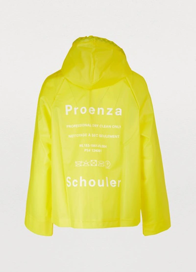 Shop Proenza Schouler Waterproof Coat In 20658 Buttercup Care Label