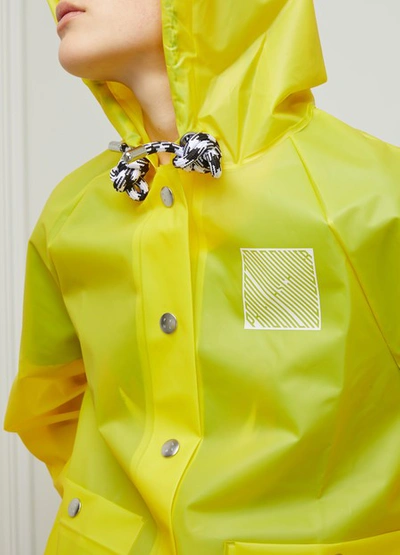 Shop Proenza Schouler Waterproof Coat In 20658 Buttercup Care Label