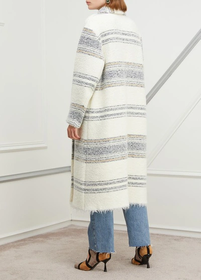 Shop Isabel Marant Étoile Faby Coat In Écru