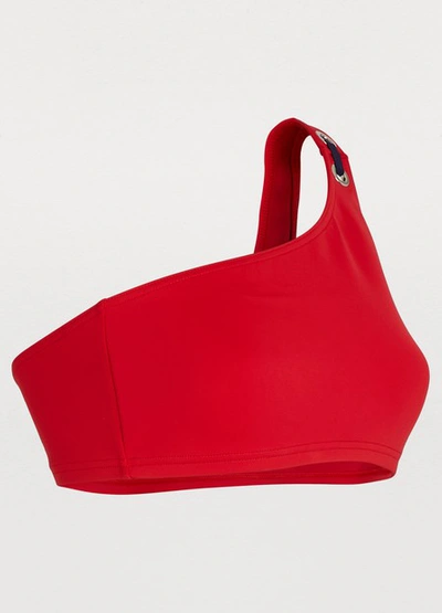 Shop Vilebrequin Bikini Top In Red