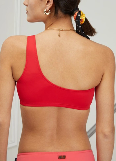 Shop Vilebrequin Bikini Top In Red