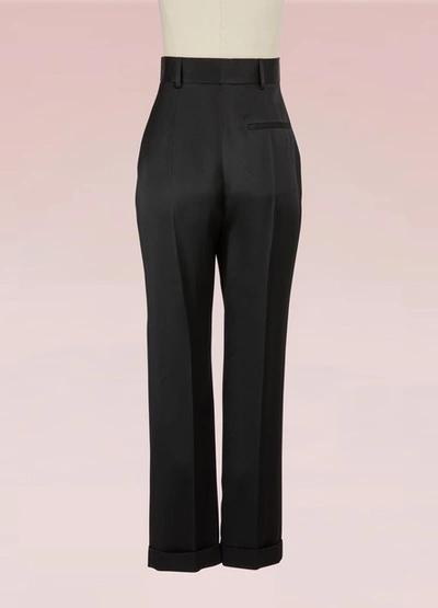 Shop Haider Ackermann High-waisted Silky Pants In Black