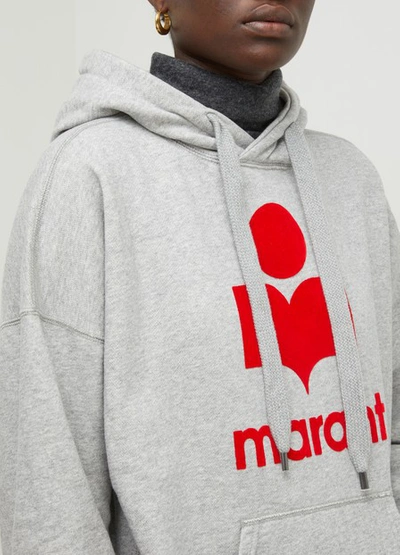 Shop Isabel Marant Étoile Mansel Hooded Sweatshirt In Grey