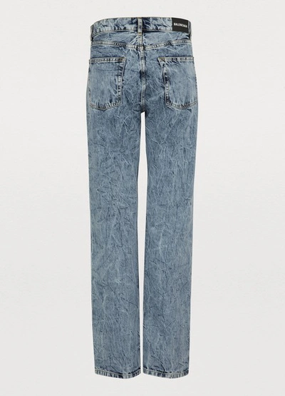 Shop Balenciaga Standard Jeans In 8861