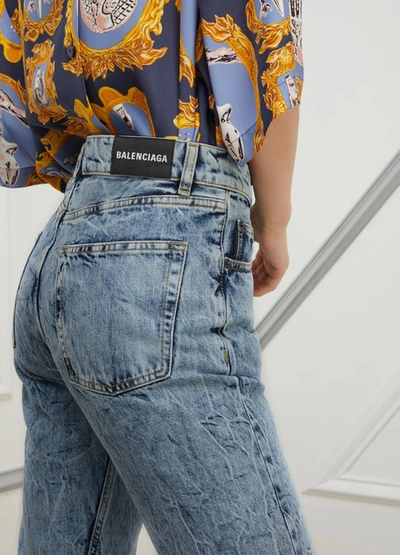 Shop Balenciaga Standard Jeans In 8861