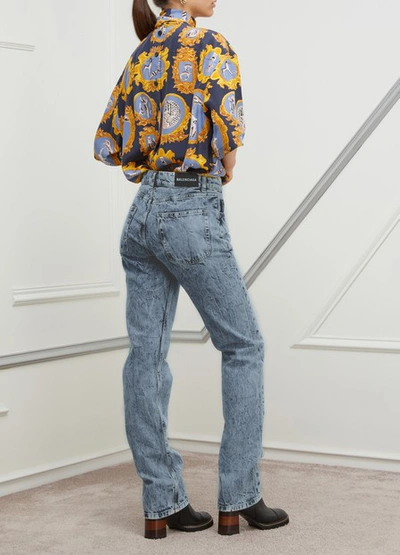 Shop Balenciaga Standard Jeans In 8861