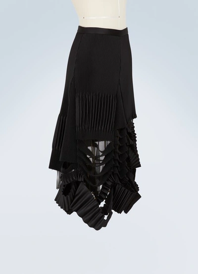Shop Maison Margiela Deconstructed Skirt In Black