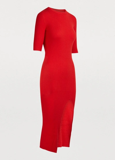 Shop Alexandra Golovanoff Maxi Mini 3/4 Sleeved Long Dress In Red