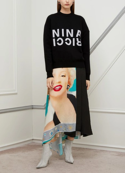 Shop Nina Ricci Double Sided Wool Jumper In U9000